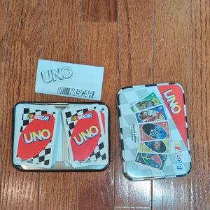 UNO NASCAR Card Game Tin